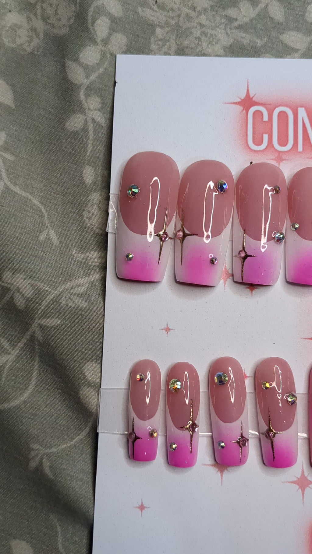 Pink Crystal Drip (Long)