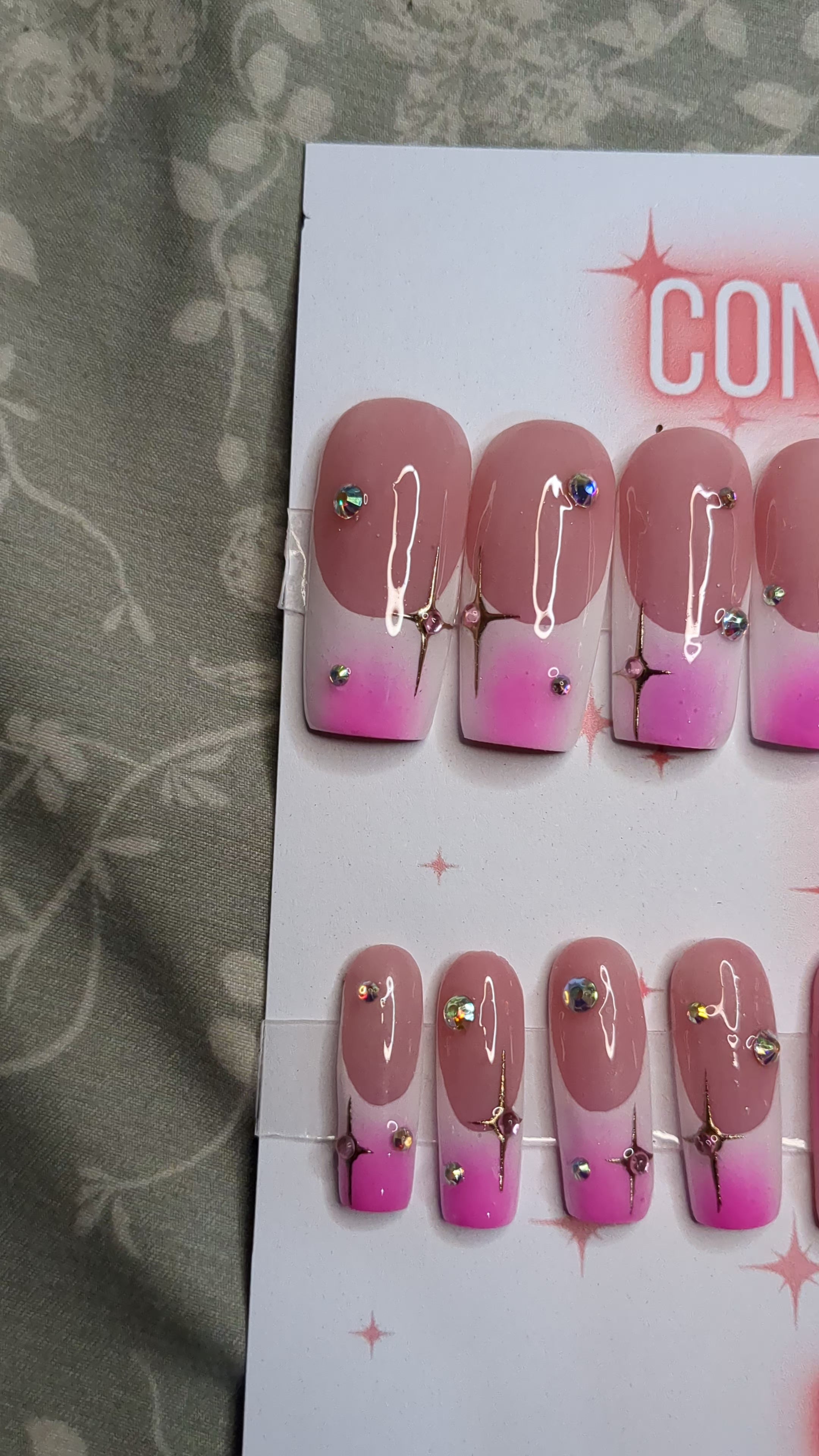 Pink Crystal Drip (Long)