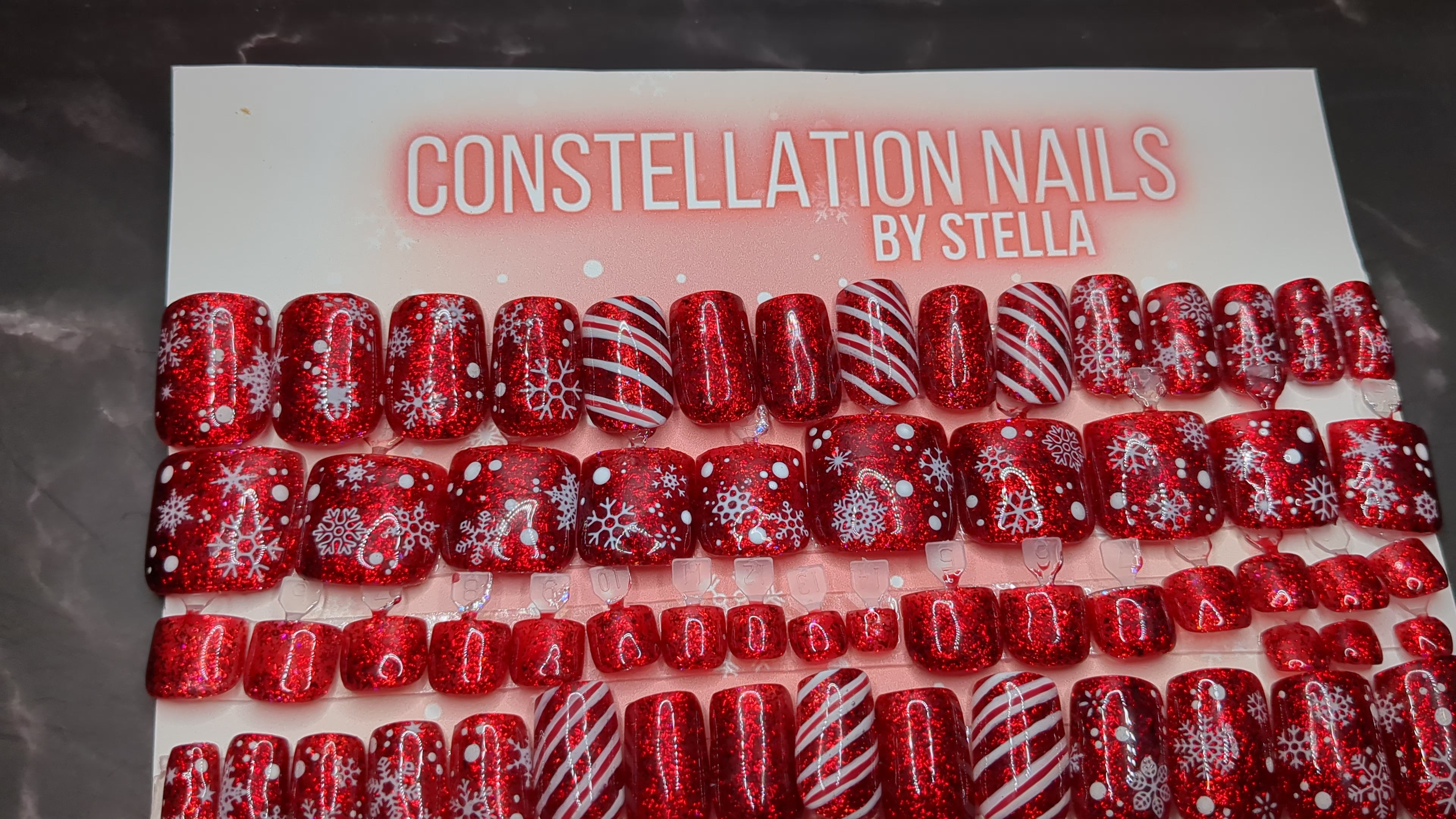 Silent Night Sparkle + Toenail Set (short)