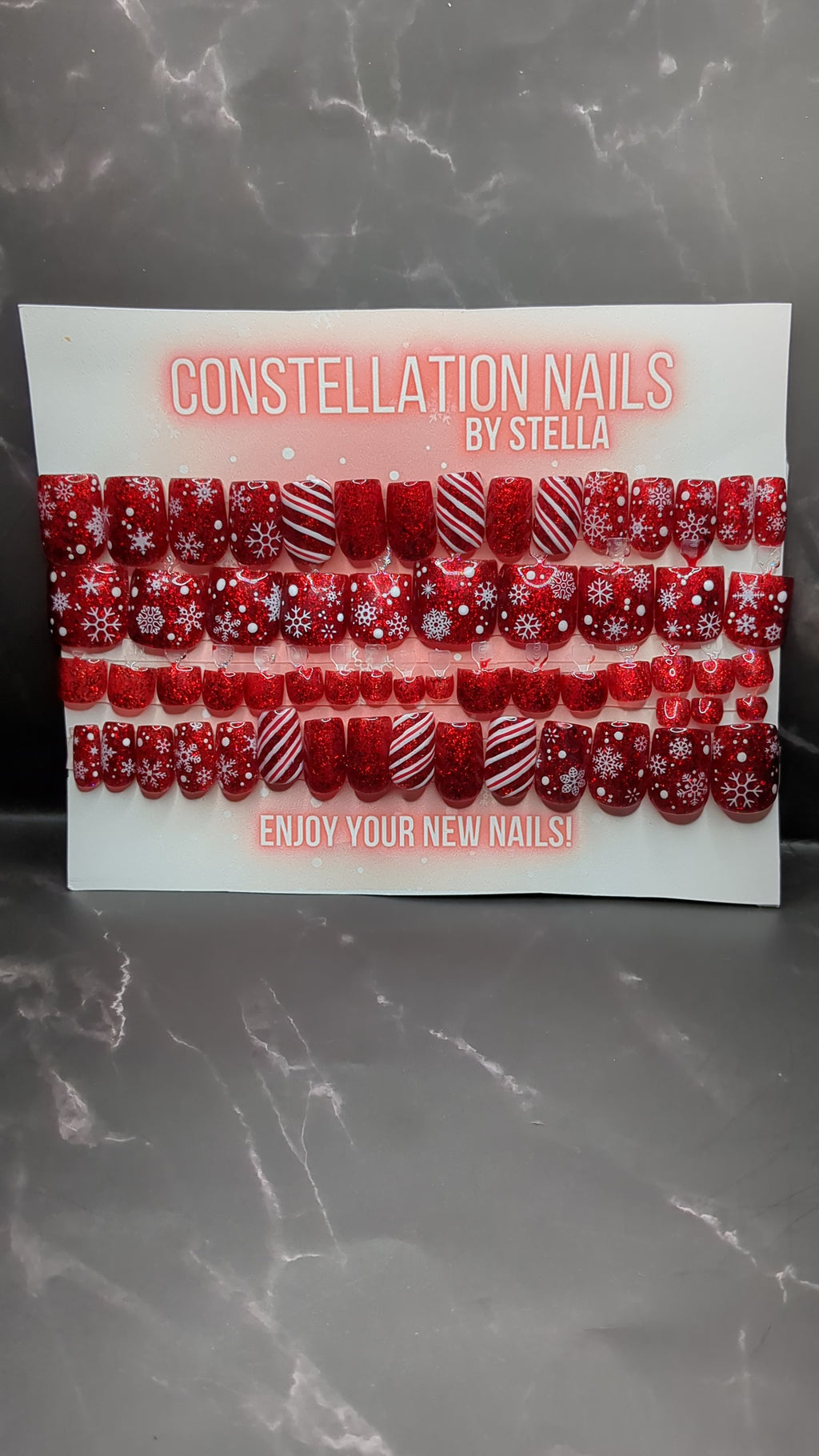 Silent Night Sparkle + Toenail Set (short)