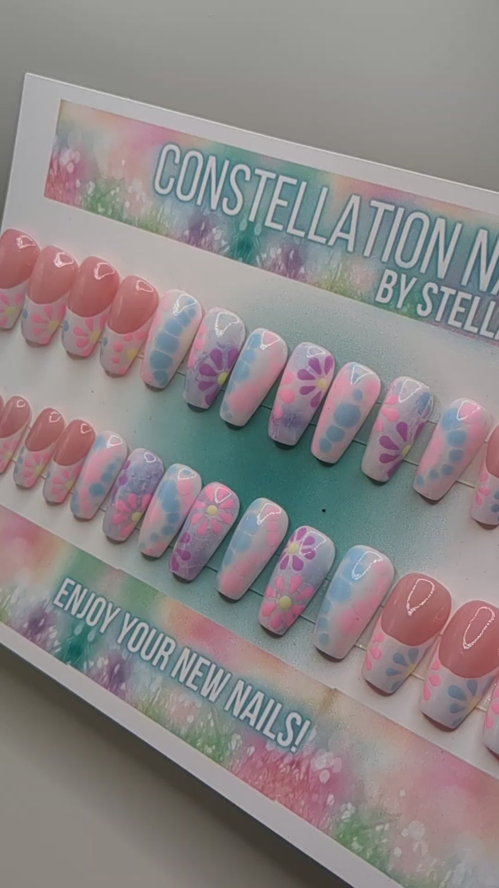 Pastel Tye Dye - Medium Coffin
