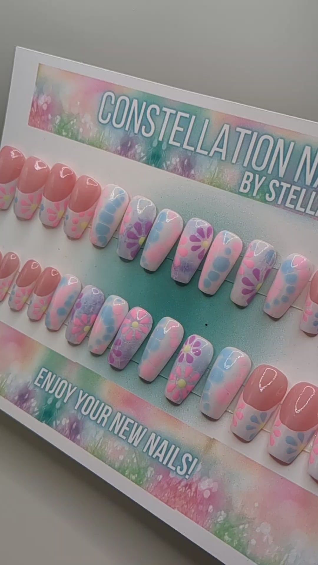 Pastel Tye Dye - Medium Coffin